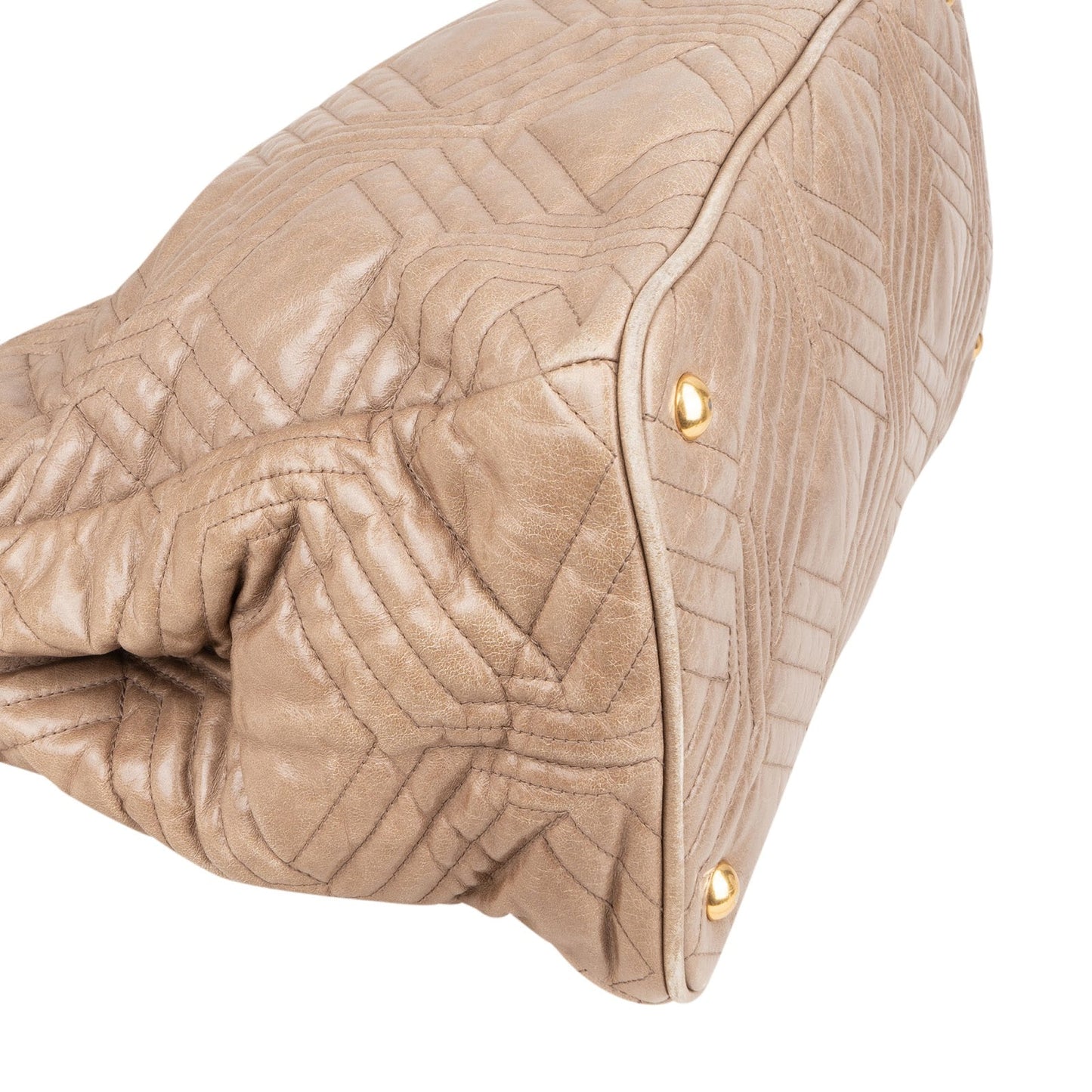 Miu Miu Quilted Geometric Leather Handbag