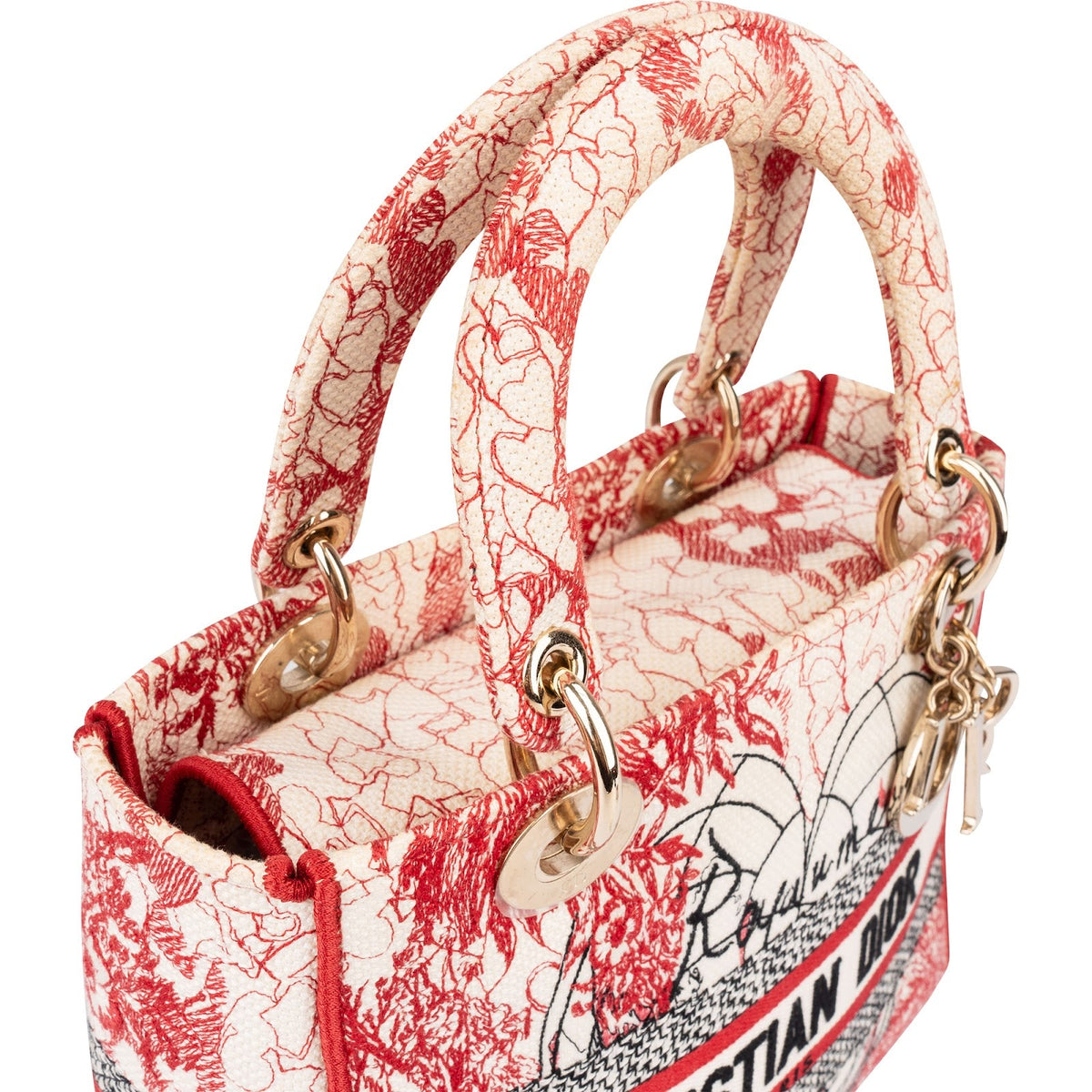 Dior D-Lite D-Royaume d'Amour aus besticktem Canvas – Ansicht 3