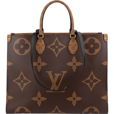 Louis Vuitton Monogram Giant Reverse OnTheGo GM Handbag