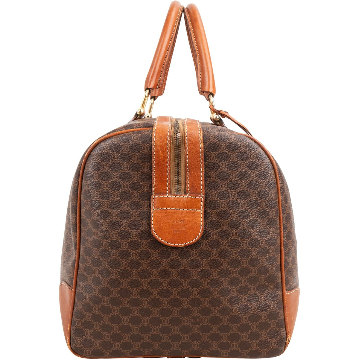 Celine Monogram Macadam Canvas Boston 45 Travel Bag