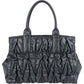 Miu Miu Grey Matelassé Nappa Leather Tote Handbag