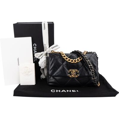 Chanel 19 Quilted Lambskin Single Flap Crossbody Bag