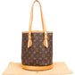 Louis Vuitton Monogram Canvas Bucket PM Shoulder Bag