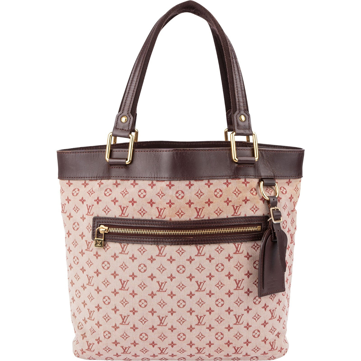 Louis Vuitton Monogram Mini Lin Canvas Lucille aus Canvas und Leder – Vorderansicht