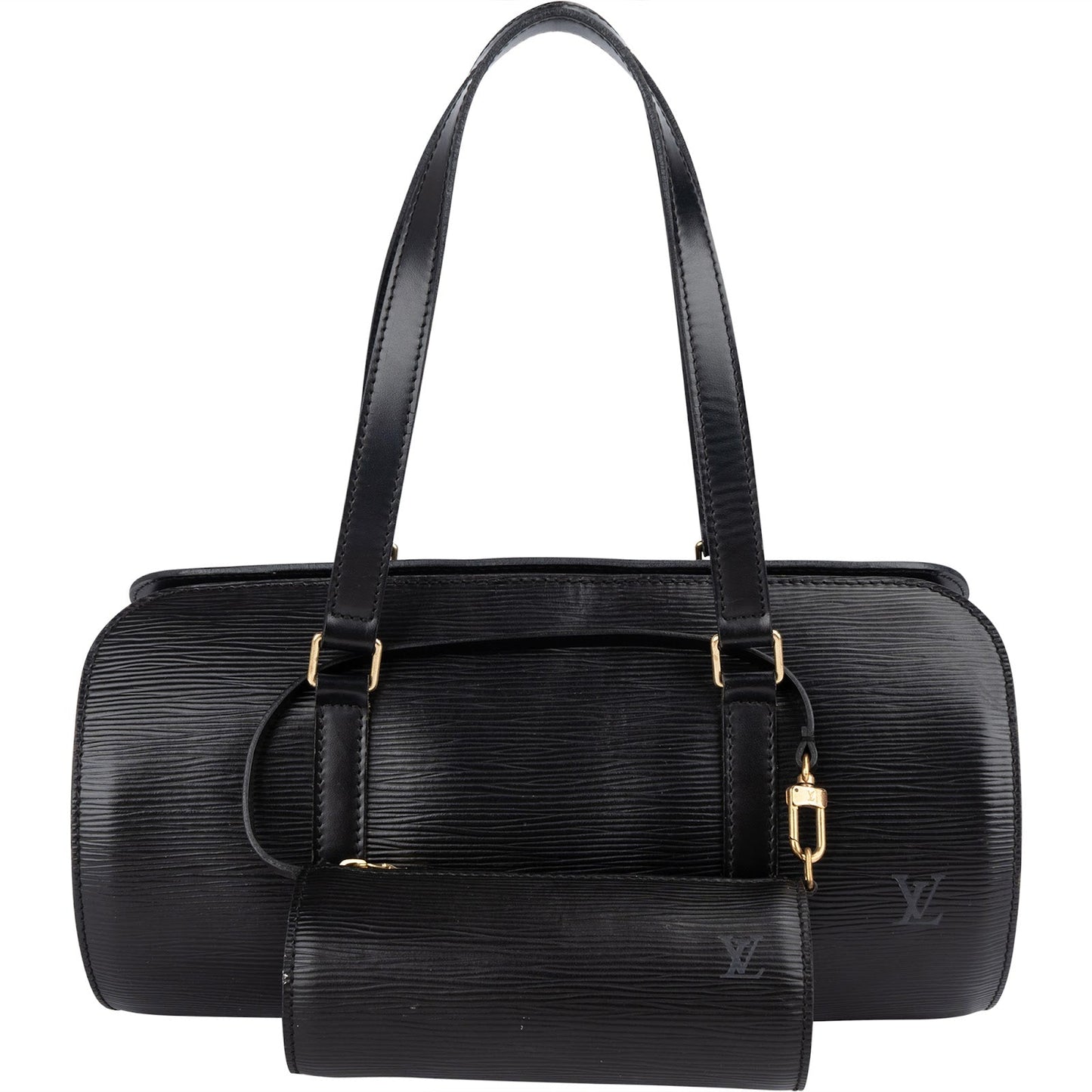 Louis Vuitton Noir Epi Leather Soufflot Set Handbag