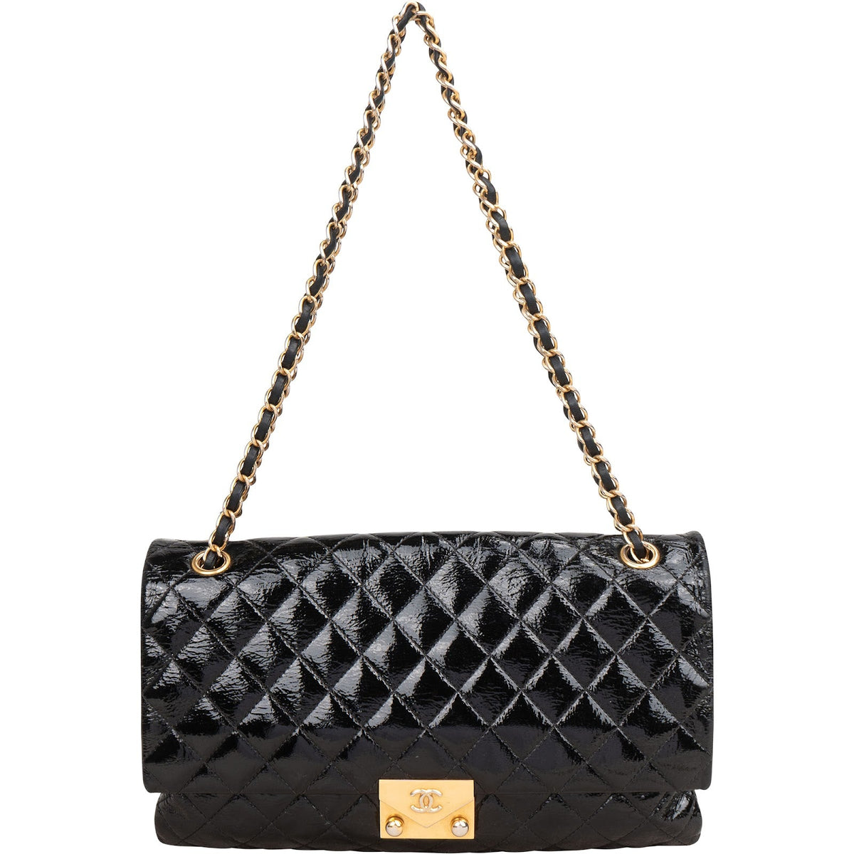 Chanel Patent Leather Ultimate Soft Single Flap Crossbody Bag