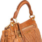 Miu Miu Brown Matelasse Leather Coffer City Handbag