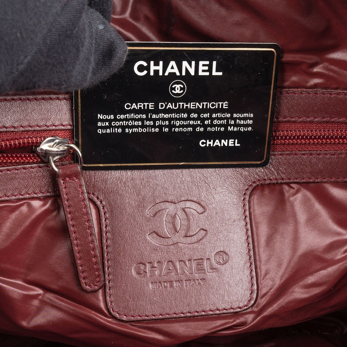 Chanel Quilted Nylon Coco Cocoon Tote Handbag