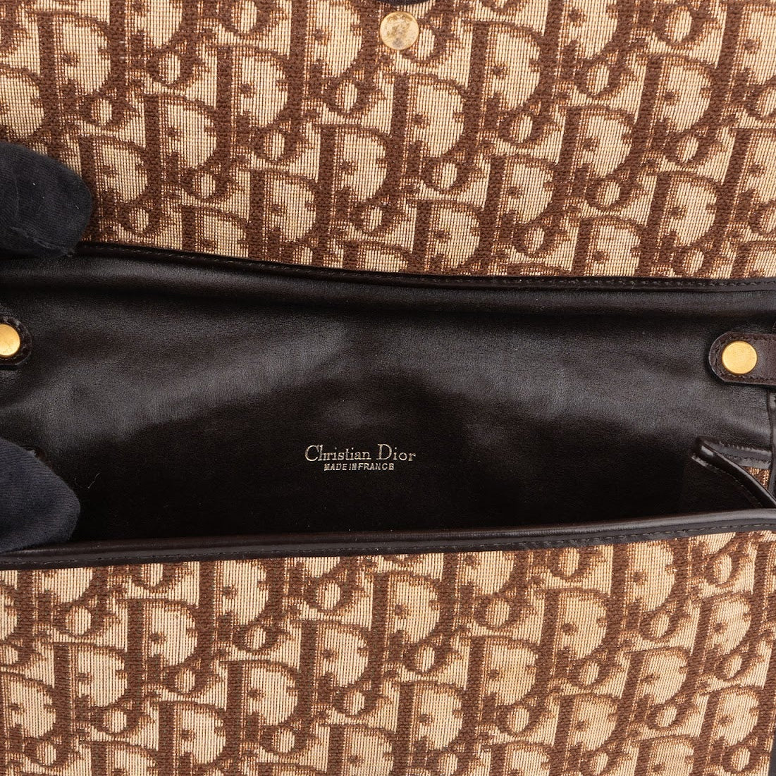 Christian Dior Trotter Monogram Single Flap Crossbody Bag