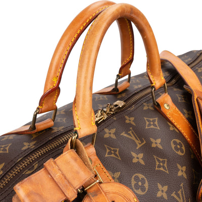 Louis Vuitton Monogram Canvas Keepall 60 Bandoulière Travel Bag