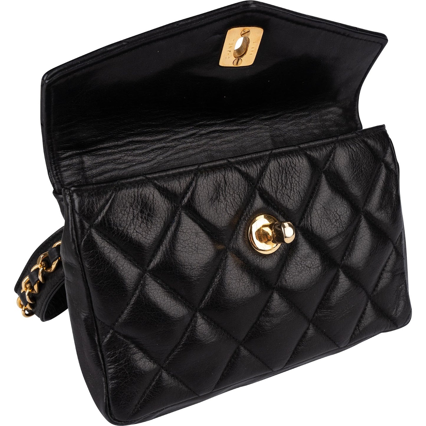 Chanel Quilted Lambskin CC Belt Bum Waist Bag