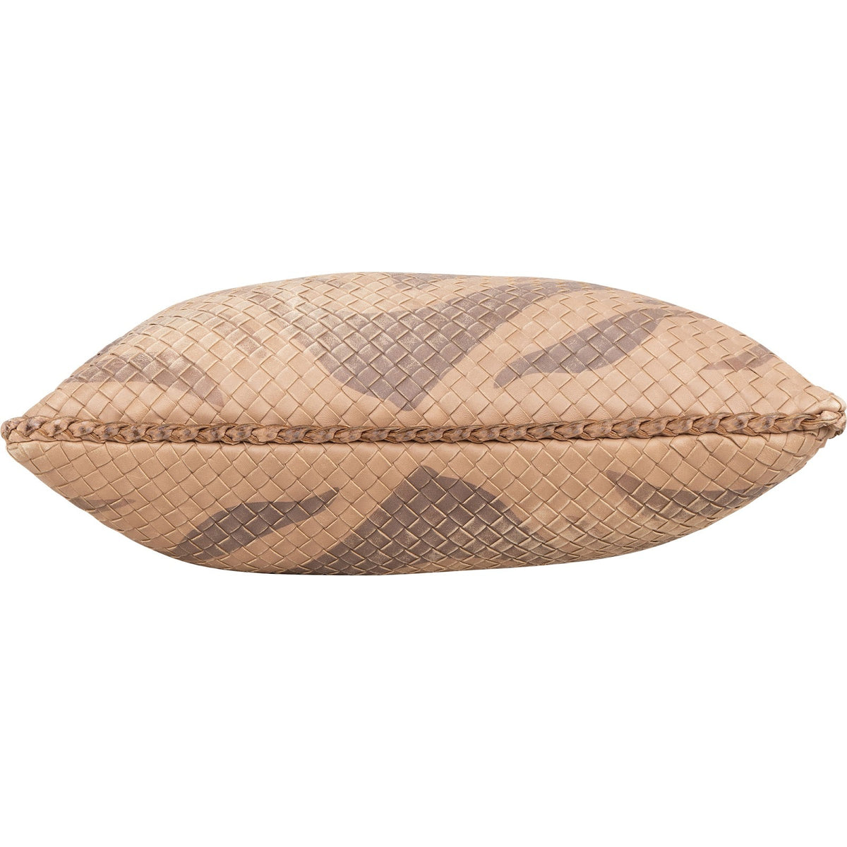 Bottega Ventea Intrecciato Leather Zebra Print Belly Shoulder Bag