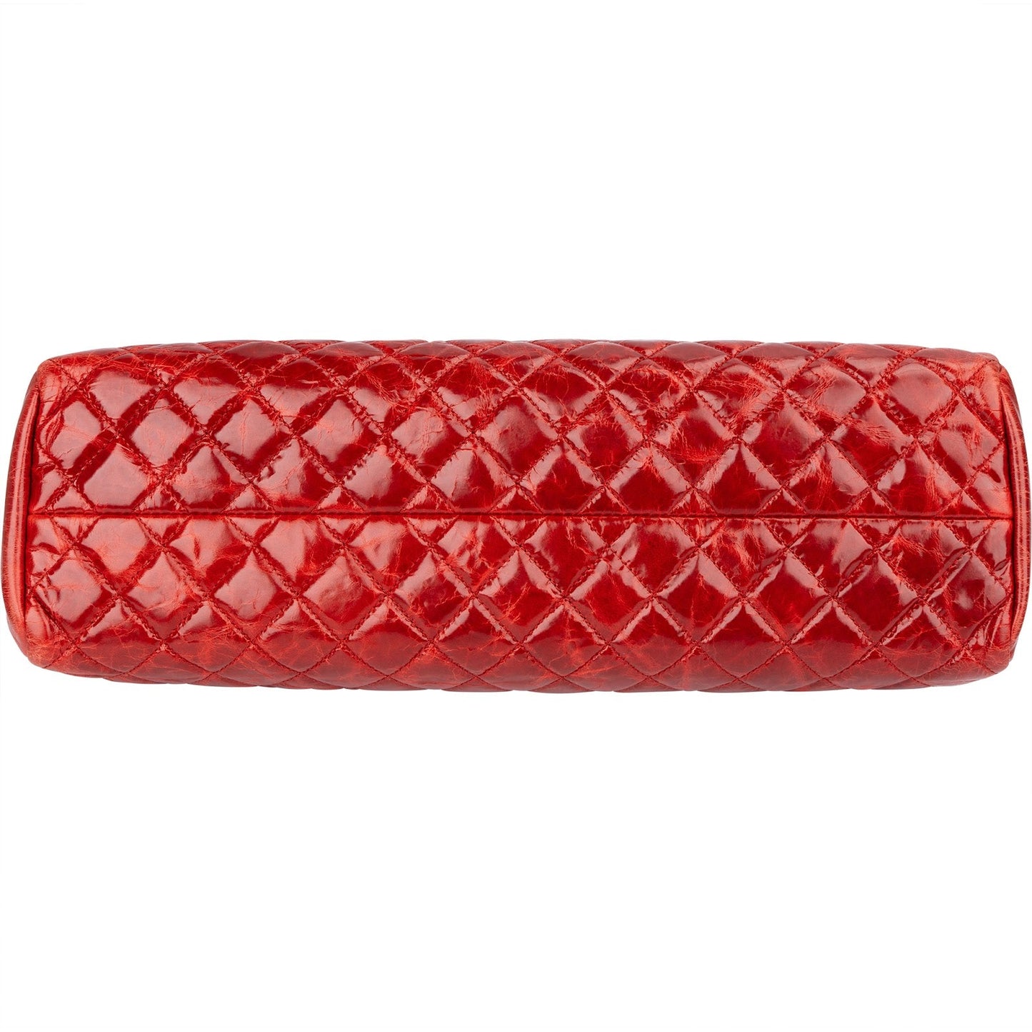 Chanel Quilted Quilted Crinkled Leather Just Mademoiselle Bowling Shoulder Bag