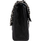 Chanel Quilted Caviar Leather Jumbo Single Flap Crossbody Bag