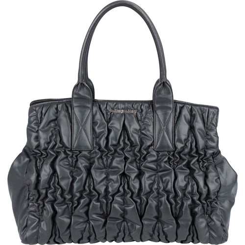 Miu Miu Grey Matelassé Nappa Leather Tote Handbag