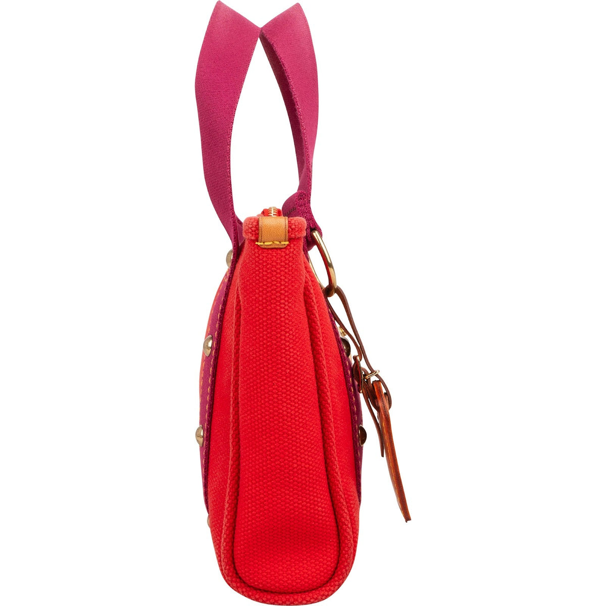 Louis Vuitton Antigua Cabas PM aus roter Baumwolle – Ansicht 4