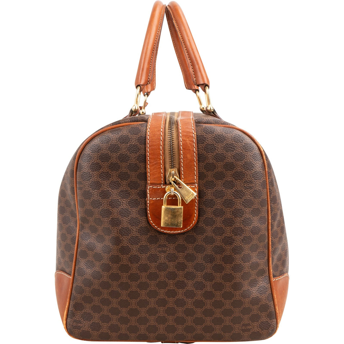 Celine Monogram Macadam Canvas Boston 45 Travel Bag