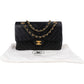 Chanel Quilted Lambskin Chevron Medium 24K Gold Double Flap Shoulder Bag
