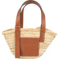 Loewe Raffia Small Basket Shoulder Bag