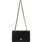 Chanel Quilted Lambskin 24K Gold Medium Double Flap Shoulder Bag