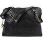 Chanel Caviar Leather CC Maxi Shopping Tote Shoulder Bag
