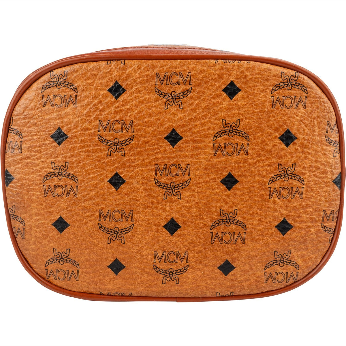MCM Monogram Visetos Drawstring Bucket Crossbody Bag