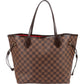 Louis Vuitton Monogram Damier Ebene Neverfull MM Shoulder Bag