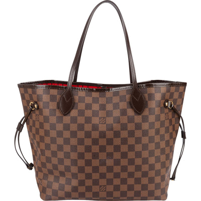 Louis Vuitton Monogram Damier Ebene Neverfull MM Shoulder Bag