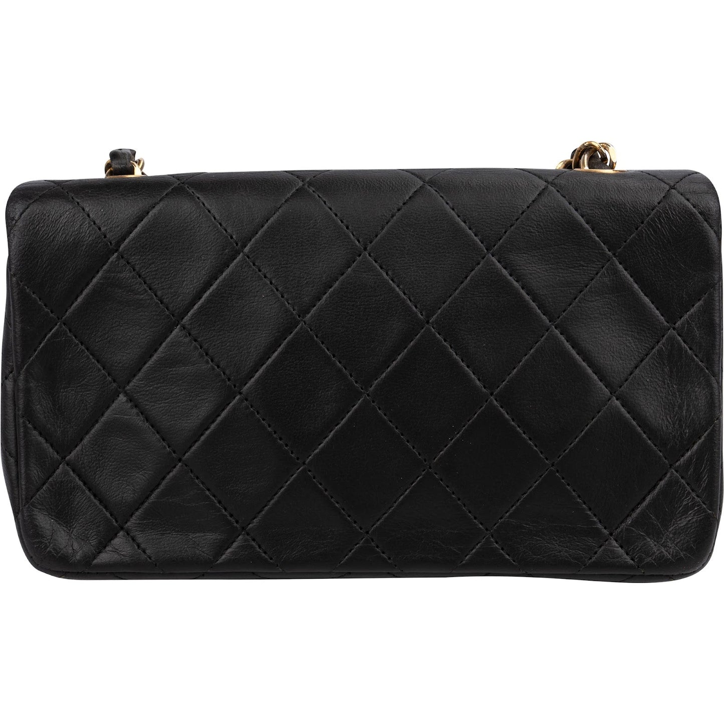 Chanel Quilted Lambskin Small 24K Gold Single Flap Crossbody Bag