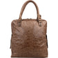 Balenciaga Brown Leather Paper Bag Tote City Handbag