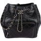 Chanel Quilted Calfskin CC Chain Drawstring Bucket Shoulder Bag