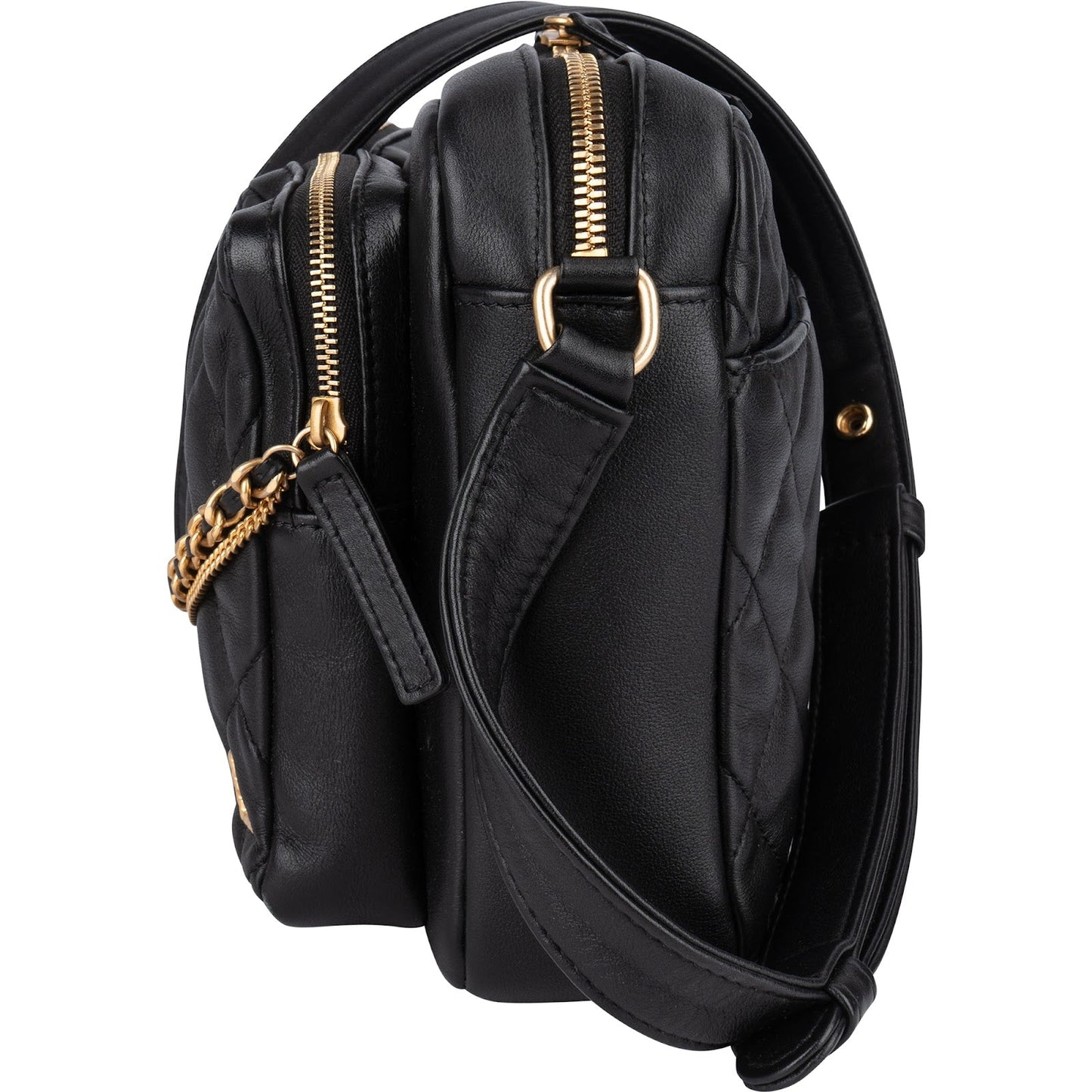 Chanel Quilted Lambskin CC Multi-Pocket Camera Crossbody Bag