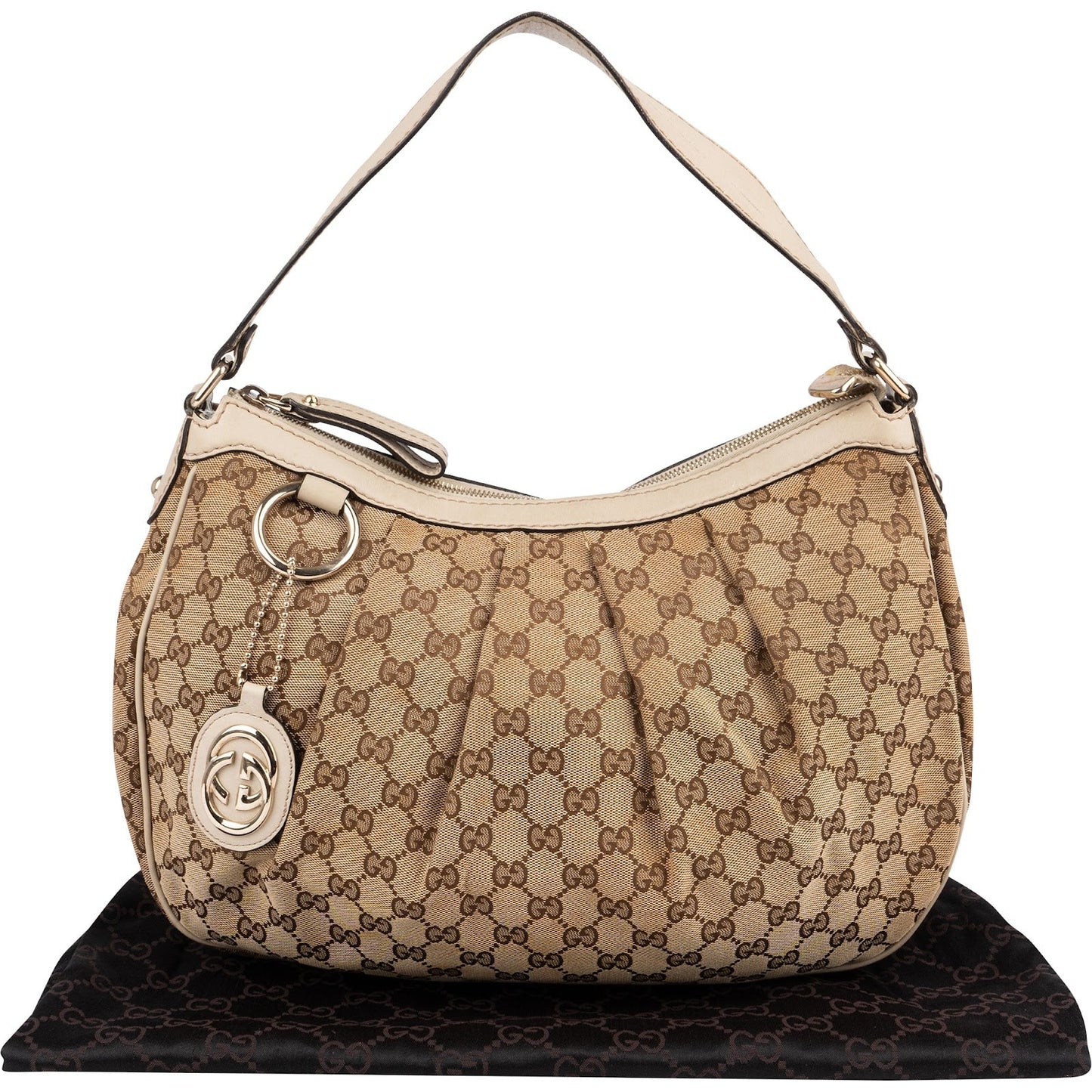 Gucci Monogram GG Canvas Sukey Shoulder Bag