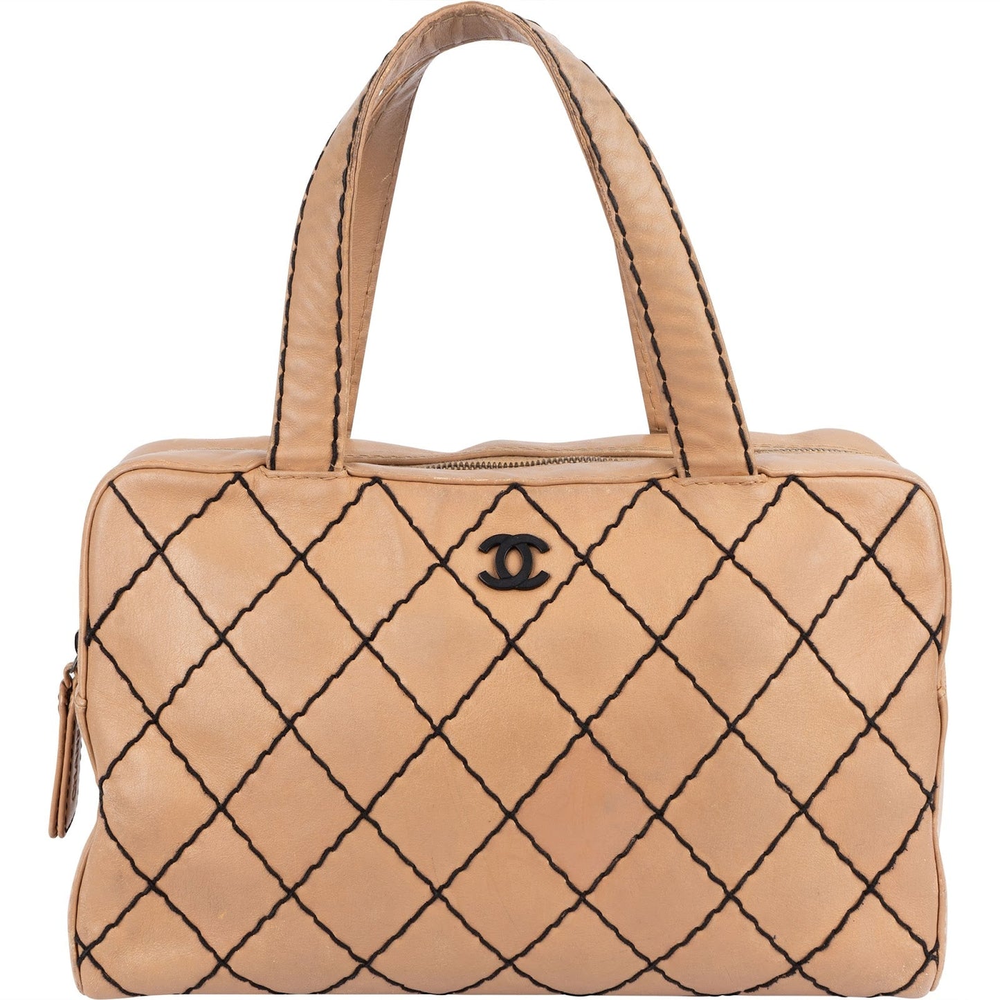 Chanel Stitching Leather CC Handbag