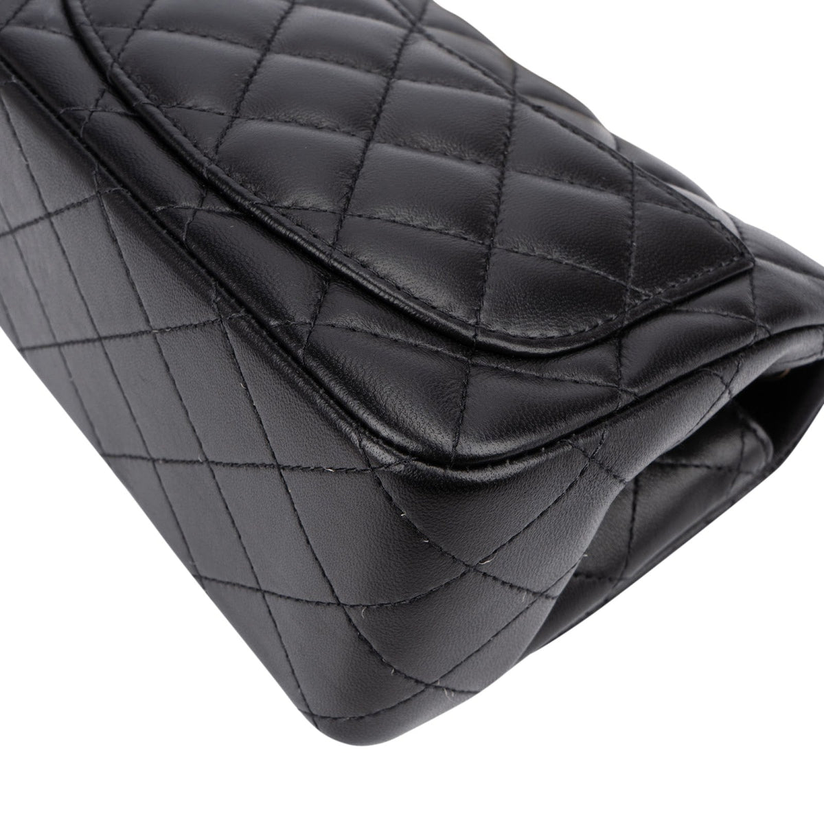 Chanel Quilted Lambskin Mini Square Single Flap Crossbody Bag
