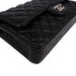 Chanel Quilted Caviar Leather Palladium Medium Double Flap Shoulder Bag