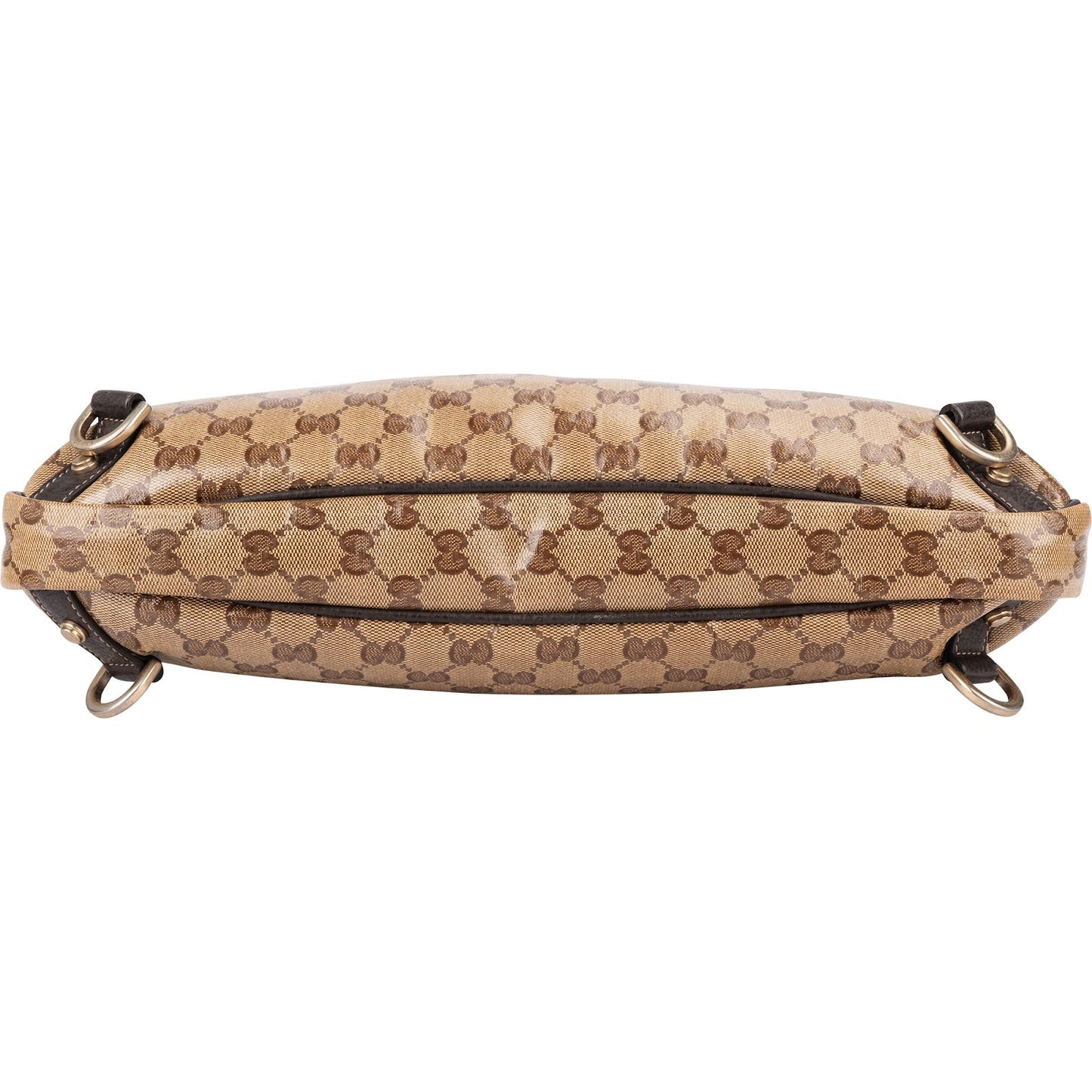 Gucci Monogram Crystal GG Abbey D-Ring Hobo Shoulder Bag