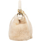 Fendi Shearling Mini Peekaboo Handbag