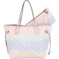 Louis Vuitton Monogram Giant Escale Rainbow Neverfull MM Shoulder Bag