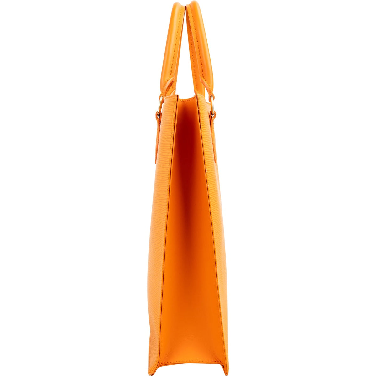 Louis Vuitton Orange Epi Leather Sac Plat Handbag