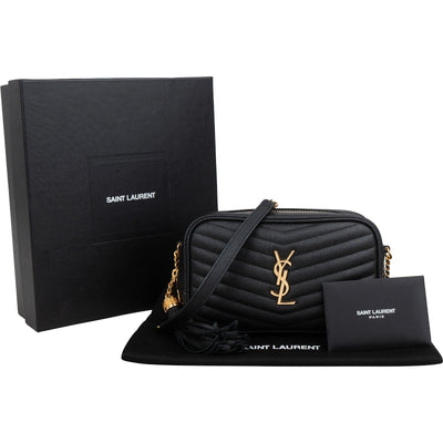 Saint Laurent Quilted Leather Lou Camera Crossbody Bag