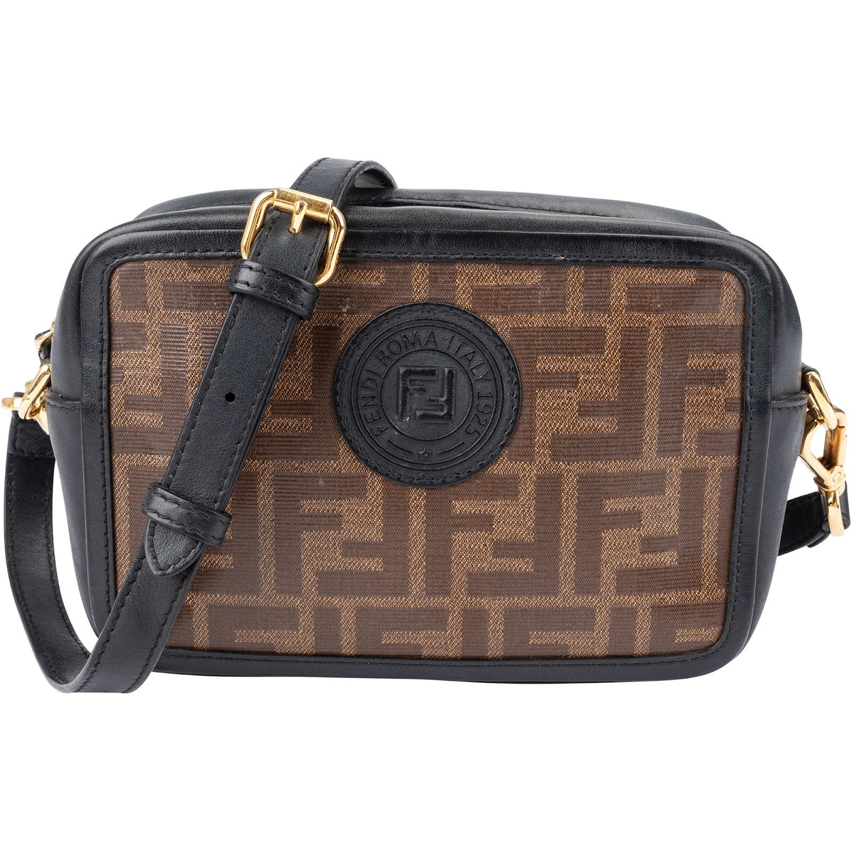 Fendi Monogram FF Zucca Canvas Camera Crossbody Bag