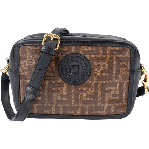 Fendi Monogram FF Zucca Canvas Camera Crossbody Bag
