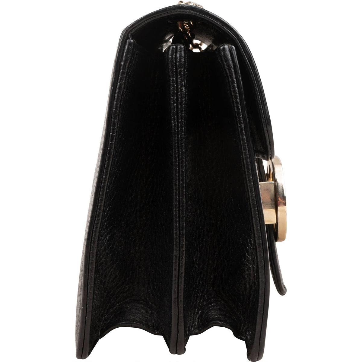 Gucci Pebbled Leather Interlocking GG Small Crossbody Bag