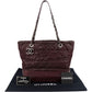Chanel Burgundy Quilted Iridescent Calfskin Gabrielle Shoulder Bag