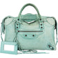 Balenciaga Light Green Leather Classic City Handbag