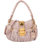 Miu Miu Matelassé Mappa Leather Small Coffer City Shoulder Bag