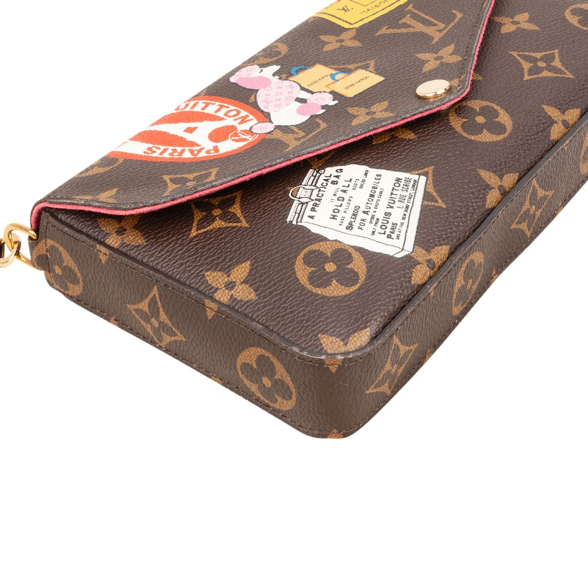 Louis Vuitton Monogram Canvas Limited Illustre World Tour Pochette Felicie Crossbody Bag