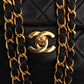 Chanel Quilted Lambskin 24K Gold Small Double Flap Shoulder Bag