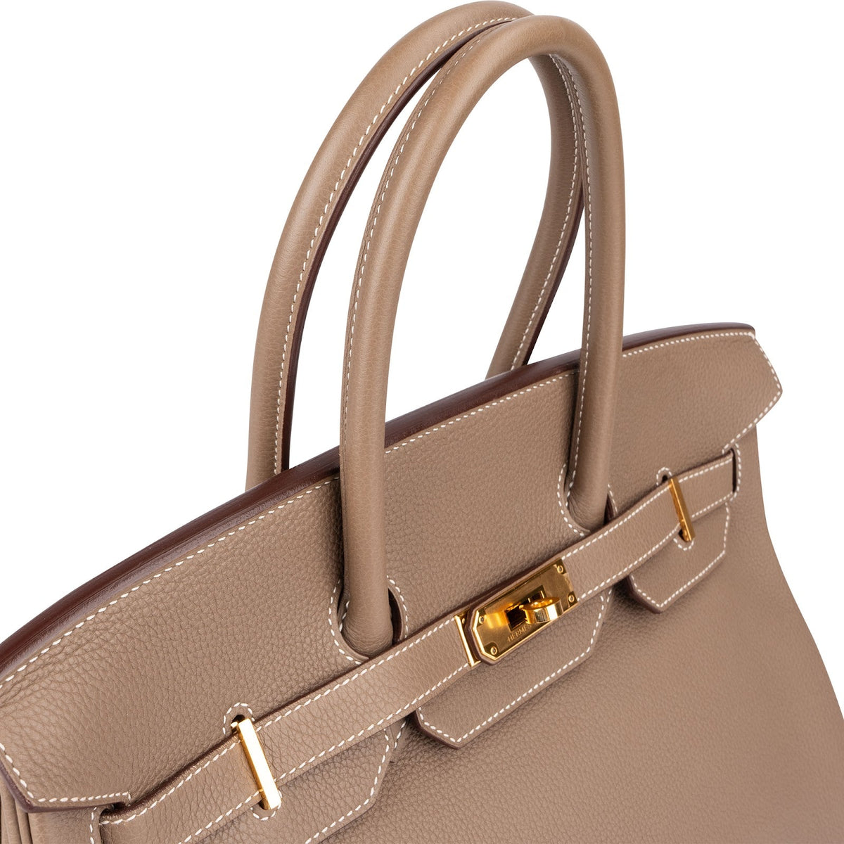 Hermès Taupe Togo Leather Birkin 35 Handbag (2023)
